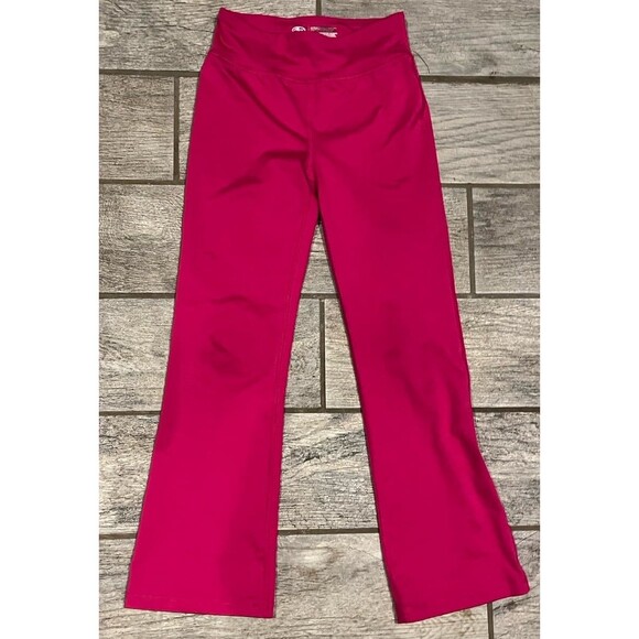 Girls Magenta Pink Flare Leggings - Picture 1 of 2